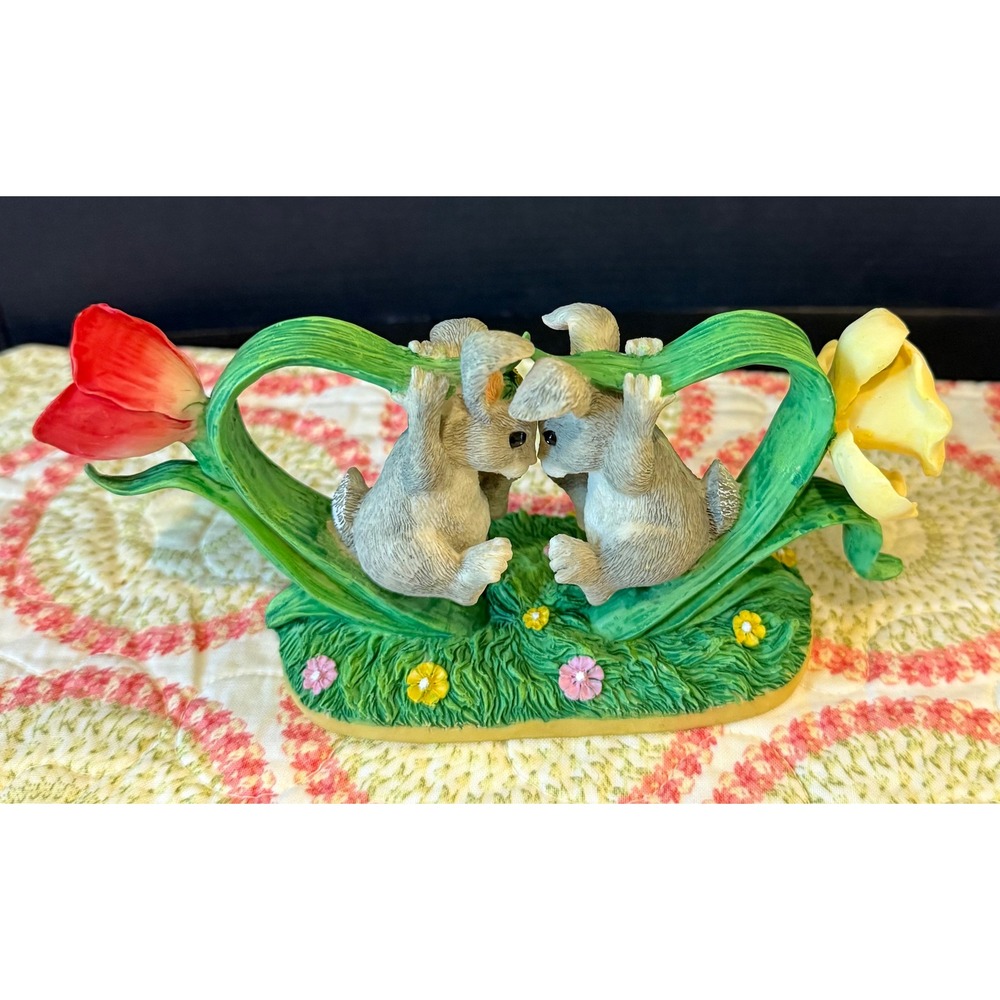 Charming Tails Fitz‎ Floyd Bunny Buddies Figurine Spring Easter 89/619